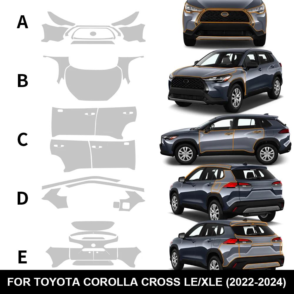 Toyota Corolla Cross LE/XLE 2022-2024 ڵ Ʈ ȣ ʸ TPU   Ƽ ũġ ٵ ƼĿ 귡 ŰƮ 
